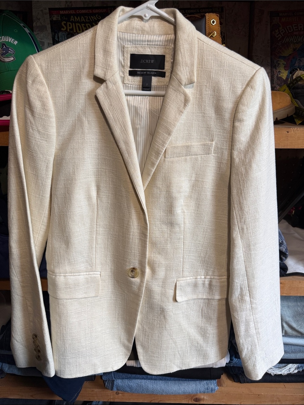 J Crew Regent blazer in four season stretch
